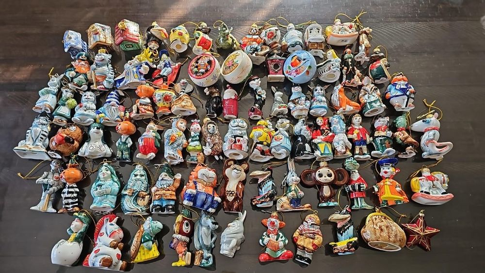 Ёлочные игрушки- статуэтки