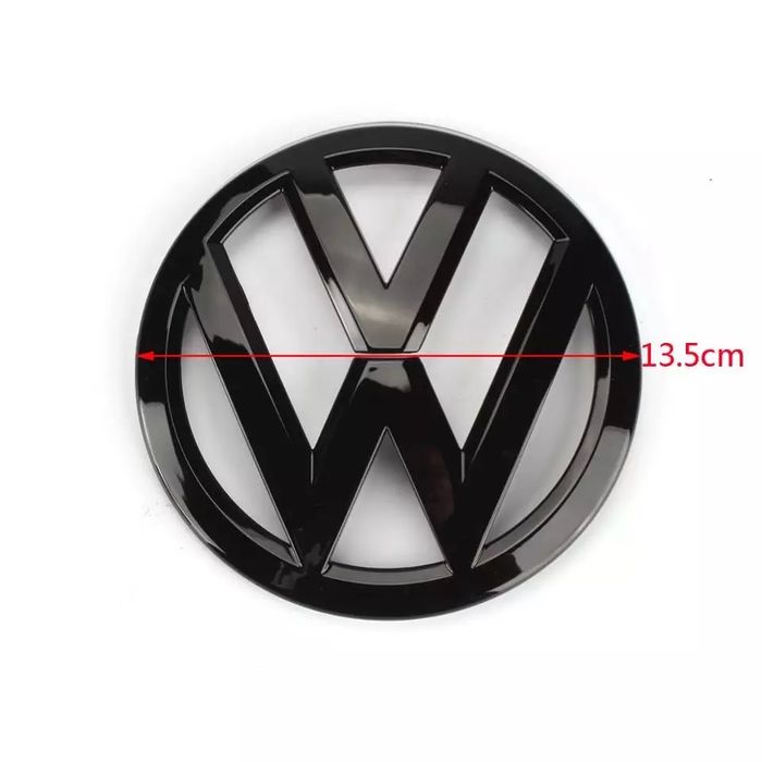 Set embleme logo stema pleoape negru lucios VW Golf 7 MK 7 fata spate