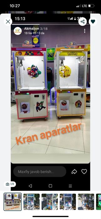 Kran Uyinchoq Apparat
