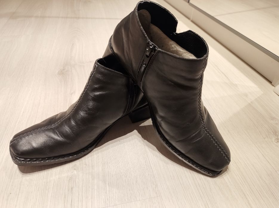 Ghete/ Cizme Rieker piele naturala nr 39