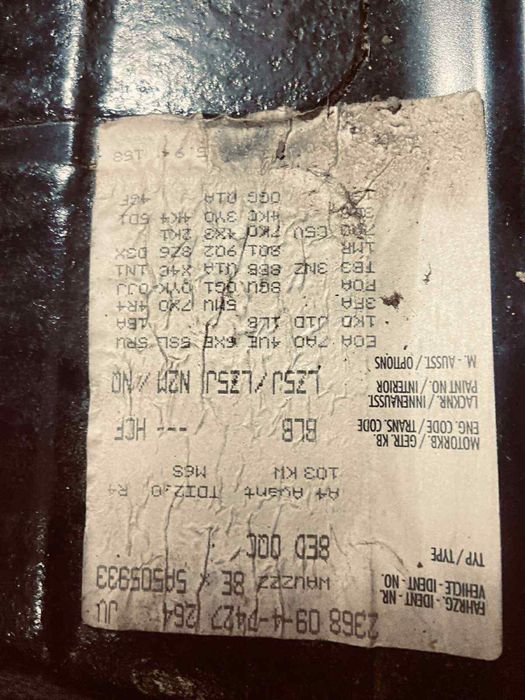 AUDI a4, b7, 2D 140 hp - на части