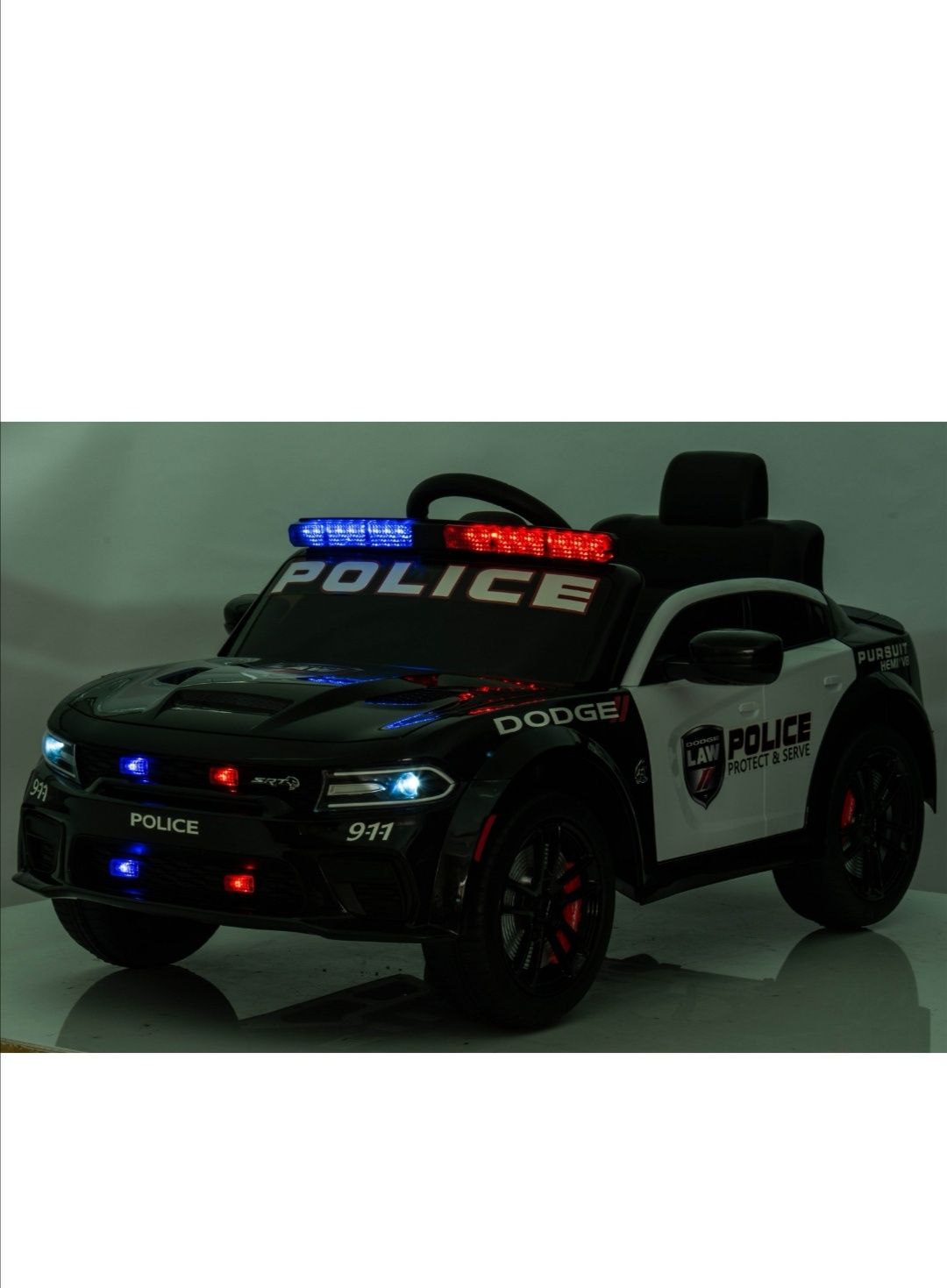 Masinuta electrica Premier Dodge Charger Police, 24V, roti cauciuc EVA