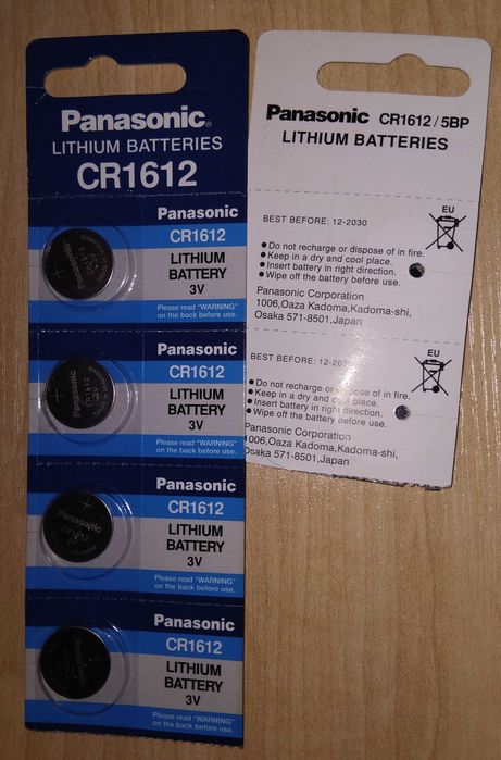 Батарея для наручных часов cr1612 Panasonic