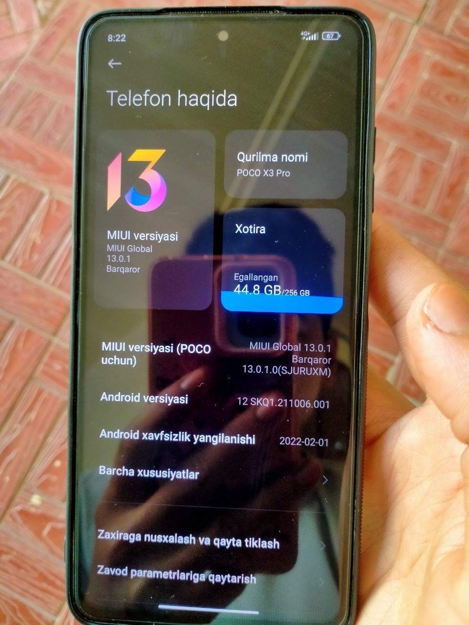 Poco x3 pro 256 talik