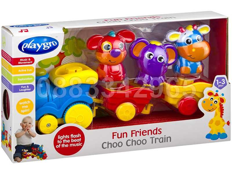 НОВИ! Playgro Активна музикална играчка ТУ ТУ ВЛАК