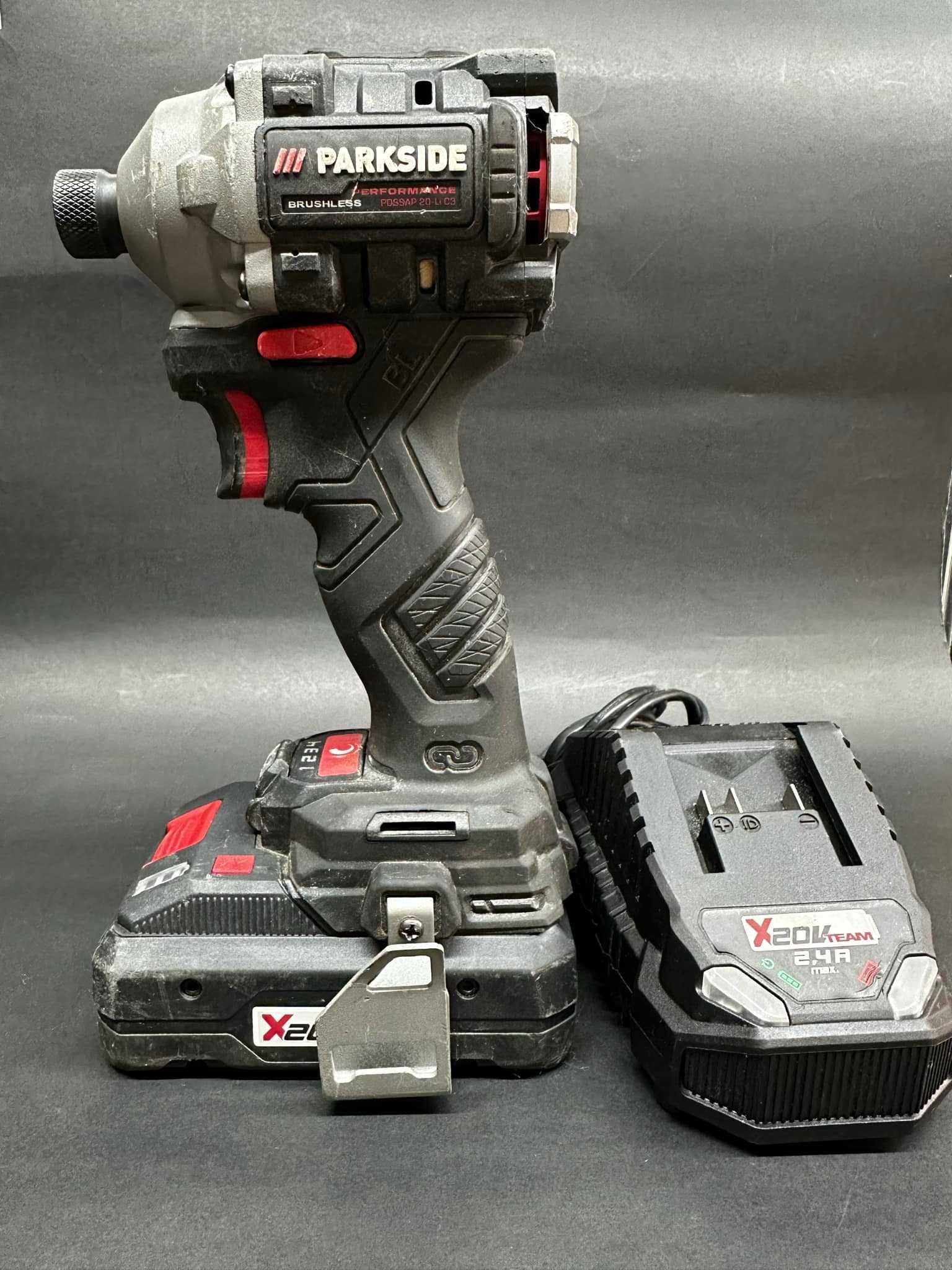 Безчетков ударен винтоверт PARKSIDE PDSSAP 20-Li C3 20V Li-Ion