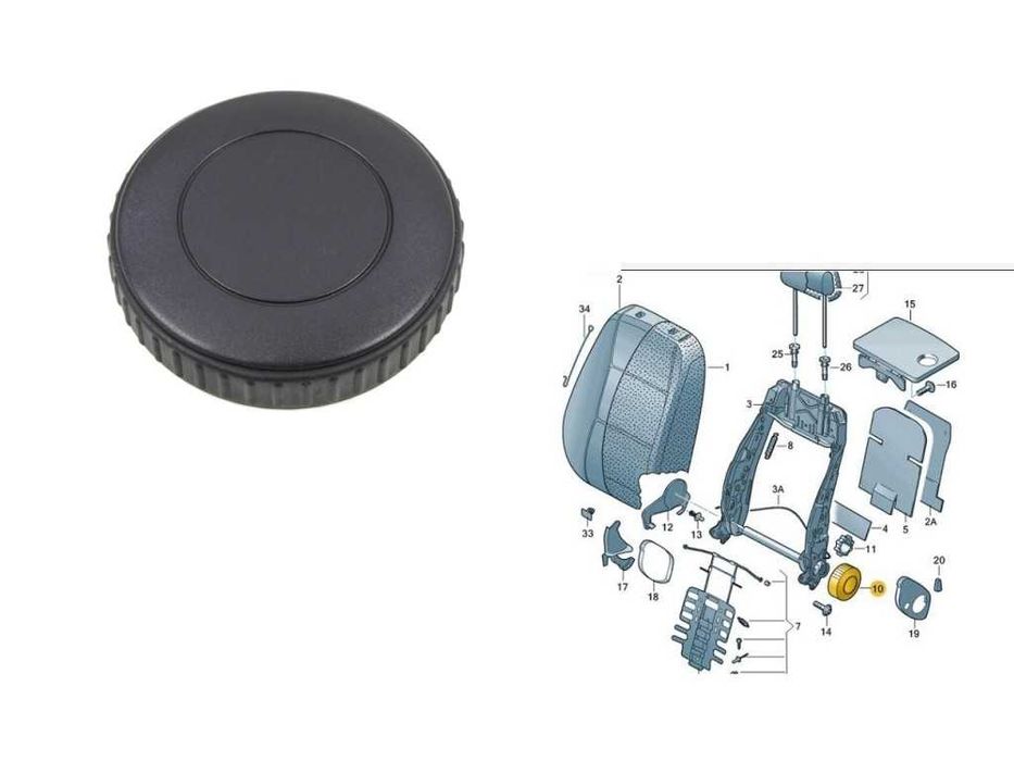 Дръжка за регулиране на седалка за VW Golf, Passat, Polo, Jetta, Audi