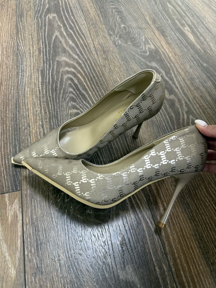 Туфли золото miu miu