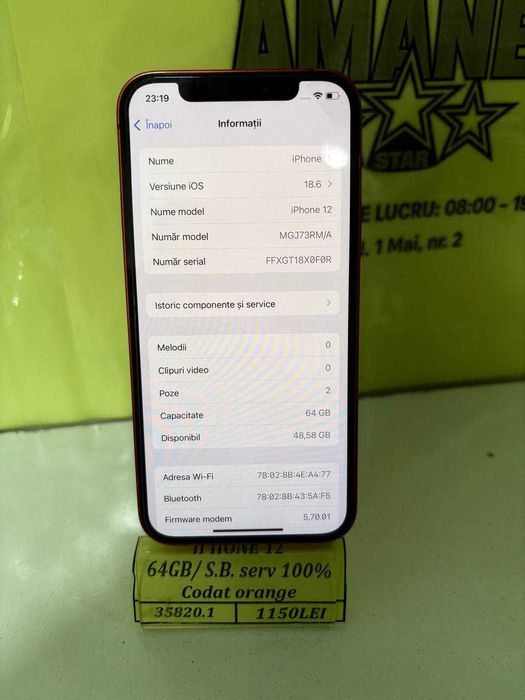 Iphone 12 (ctg) StarAmanet