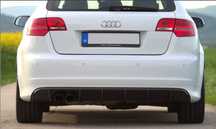 Difuzor bara spate Audi A3 8P Coupe Sportback Facelift Rs3 S3 S-line