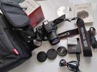 Canon EOS 600D ОТЛИЧЕН-пълен комплект,стабилизиран обектив ,раница
