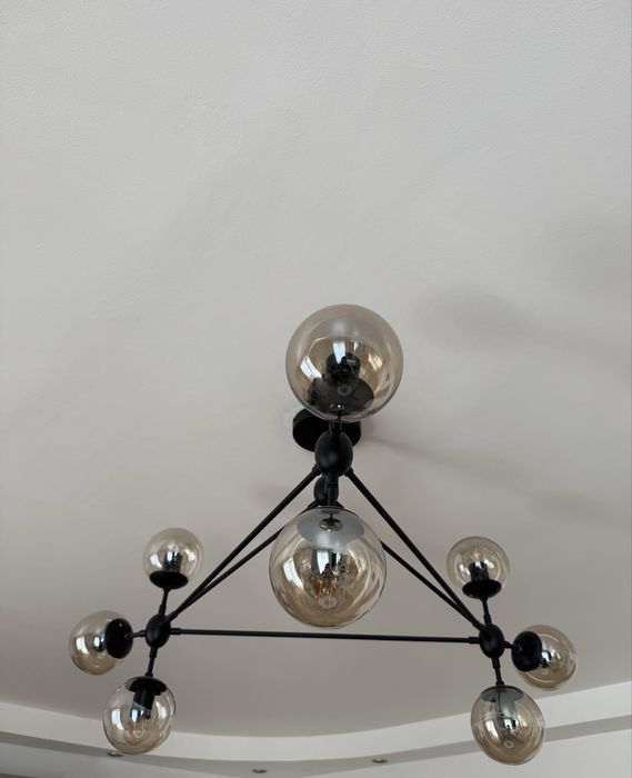 Lustră modernă tip sputnik cu 10 becuri-2bucati