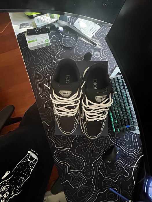 DIOR B30 albastru alb