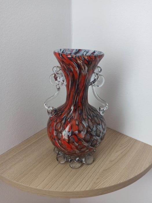 Vaza din sticla Murano milefiori