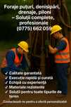 Foraje Puturi apă-Calitate,Experienta si Preturi corecte