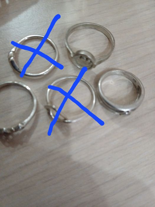 Лот сребърни бижута