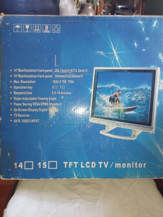 TFT LCD TV/Монитор 15” с пультом