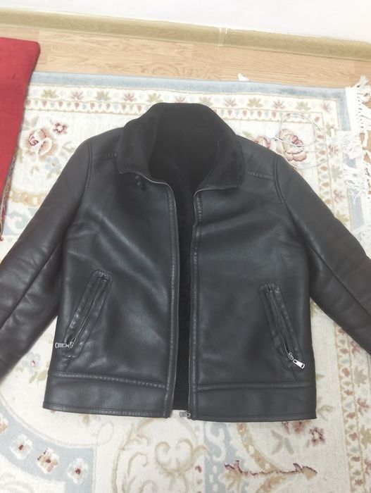 Дублёнка короткий мех