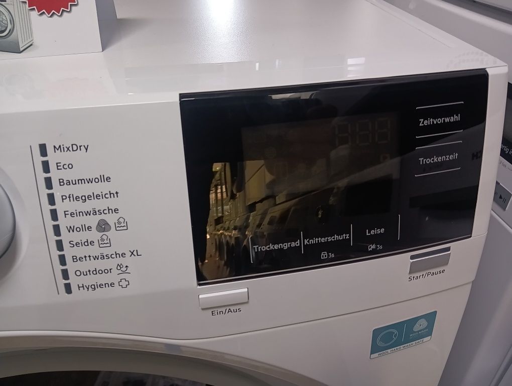 Комплект чисто нови пералня и сушилня с термопомпа Aeg 8кг с Гаранция!