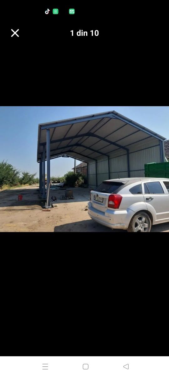 Vând hala metalica 8x15x3 cu montaj