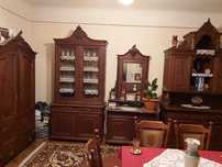 Mobila stil baroc antic, set 4 piese, lemn masiv sculptat,stare f buna