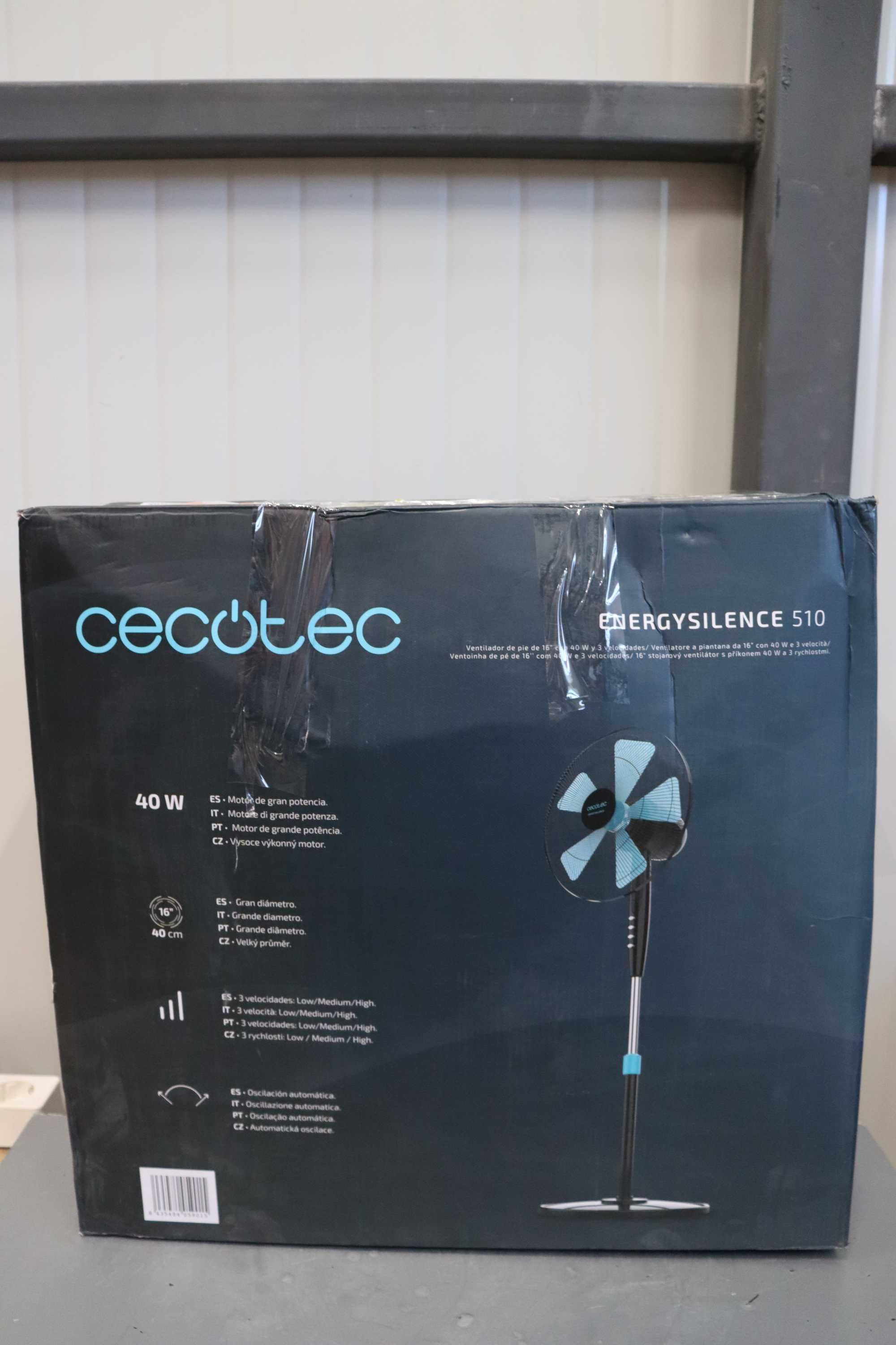 Вентилатор Cecotec EnergySilence 510, 40W, 40см, осцилиращ, 3 скорости