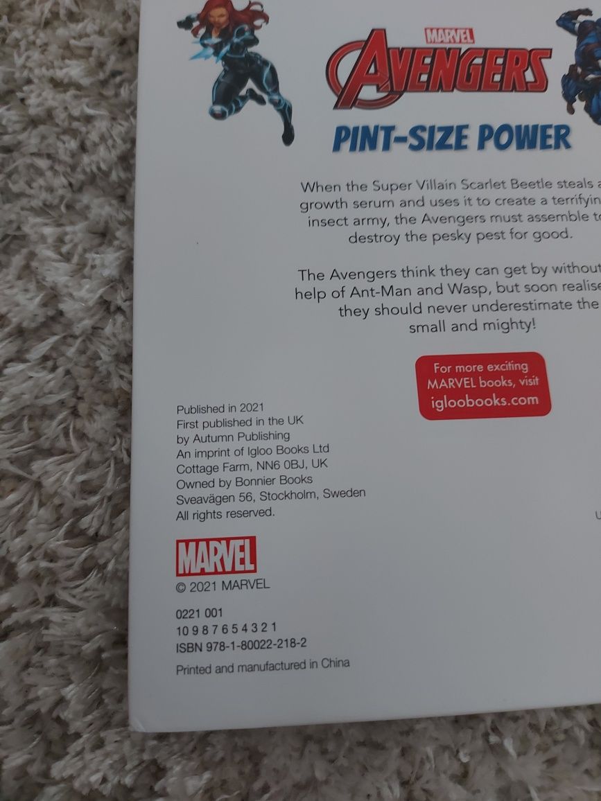 Carti pentru copii Avengers ,Marvel