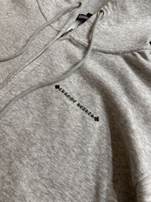 Chrome Hearts сив zip-up