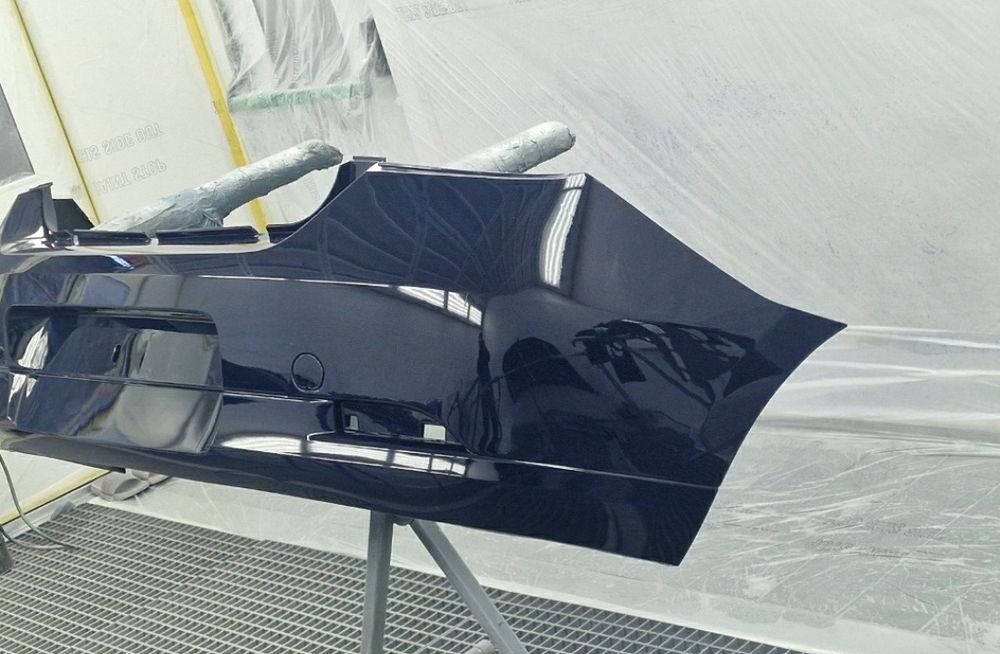 Bara spate noua vopsita albastru cod vopsea D42 Dacia Logan 2013 - 20