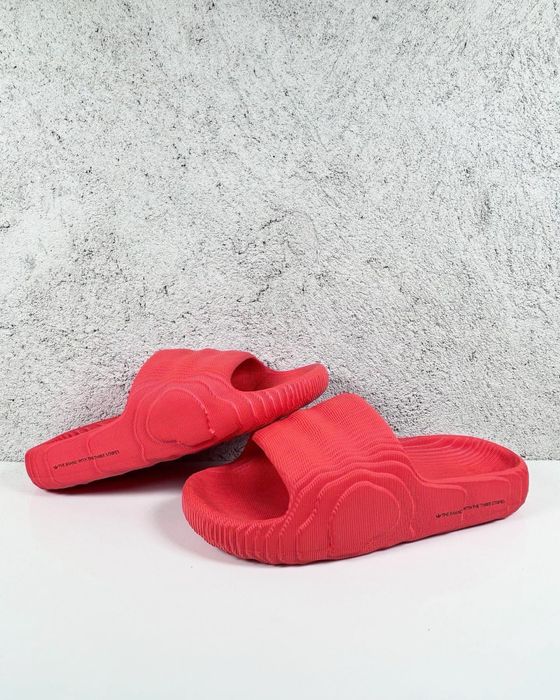 Adidas Adilette 22 Slides Solar Red Core Black