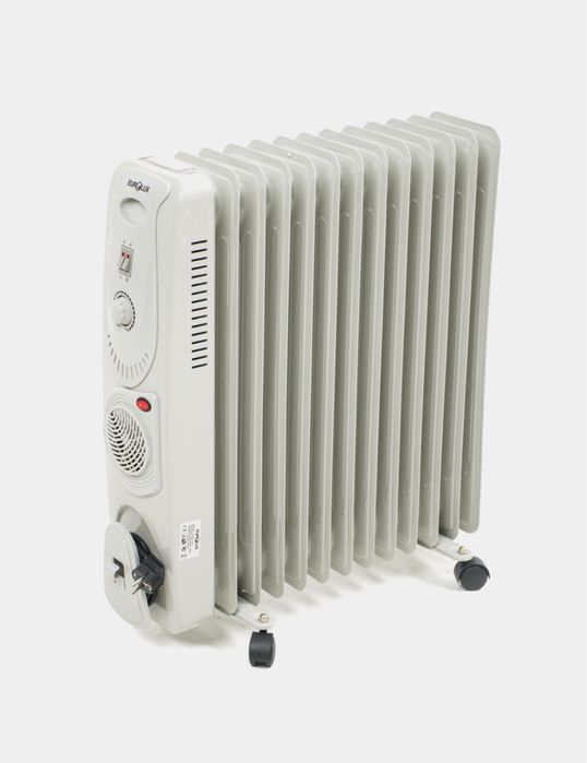 Масляный обогреватель, 13 ребер, нержавеющая сталь, с термостатом