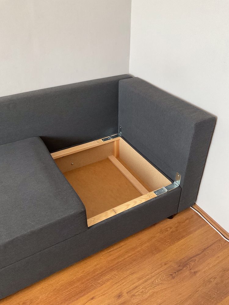Canapea divan Ikea model extensibil Bygget cu ladă depozitare