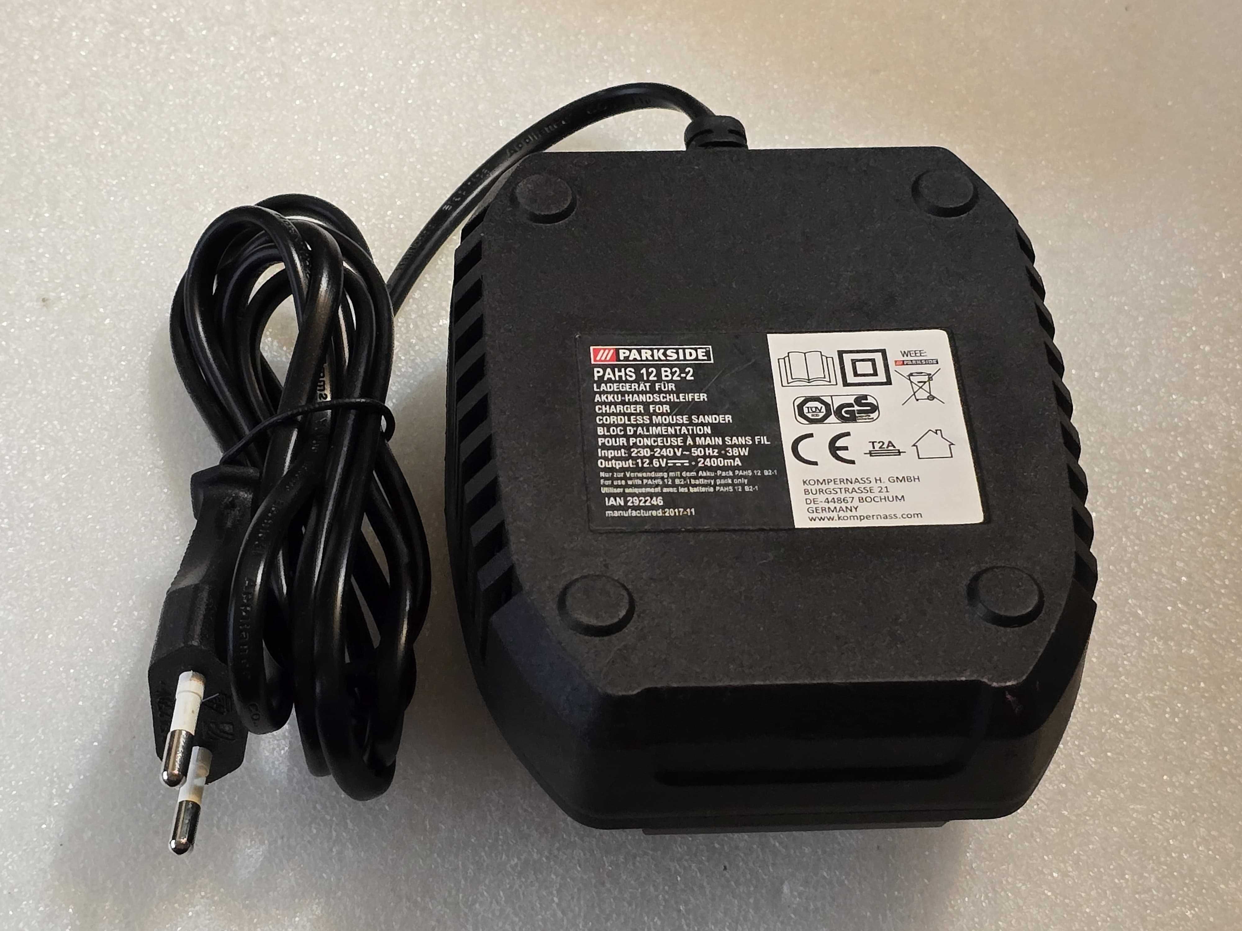 Incarcator pentru acumulatori Parkside, PAHS 12 B2-2 12.6 V- 2400 mA