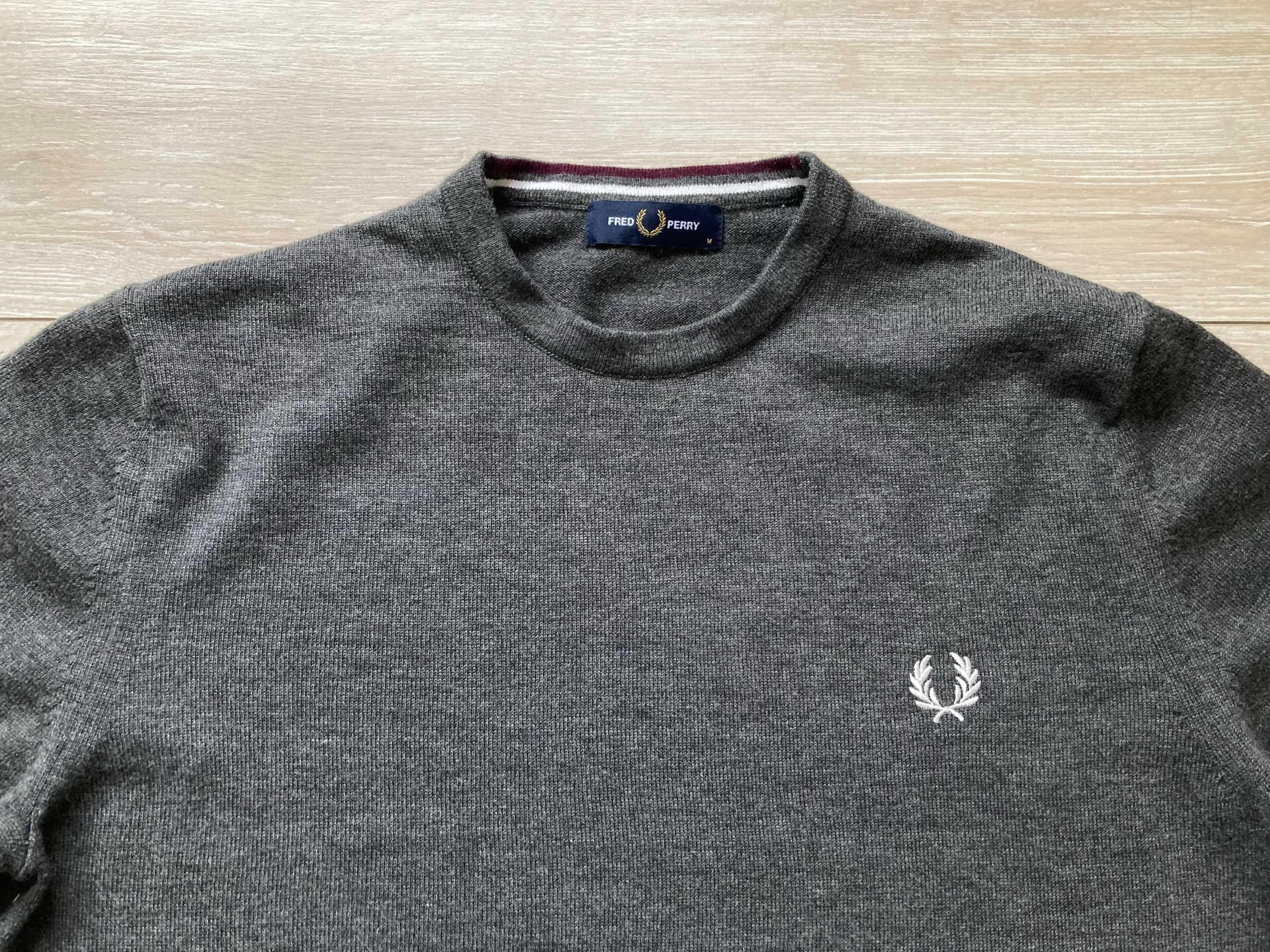 Fred Perry мъжки пуловер от вълна и памук размер М