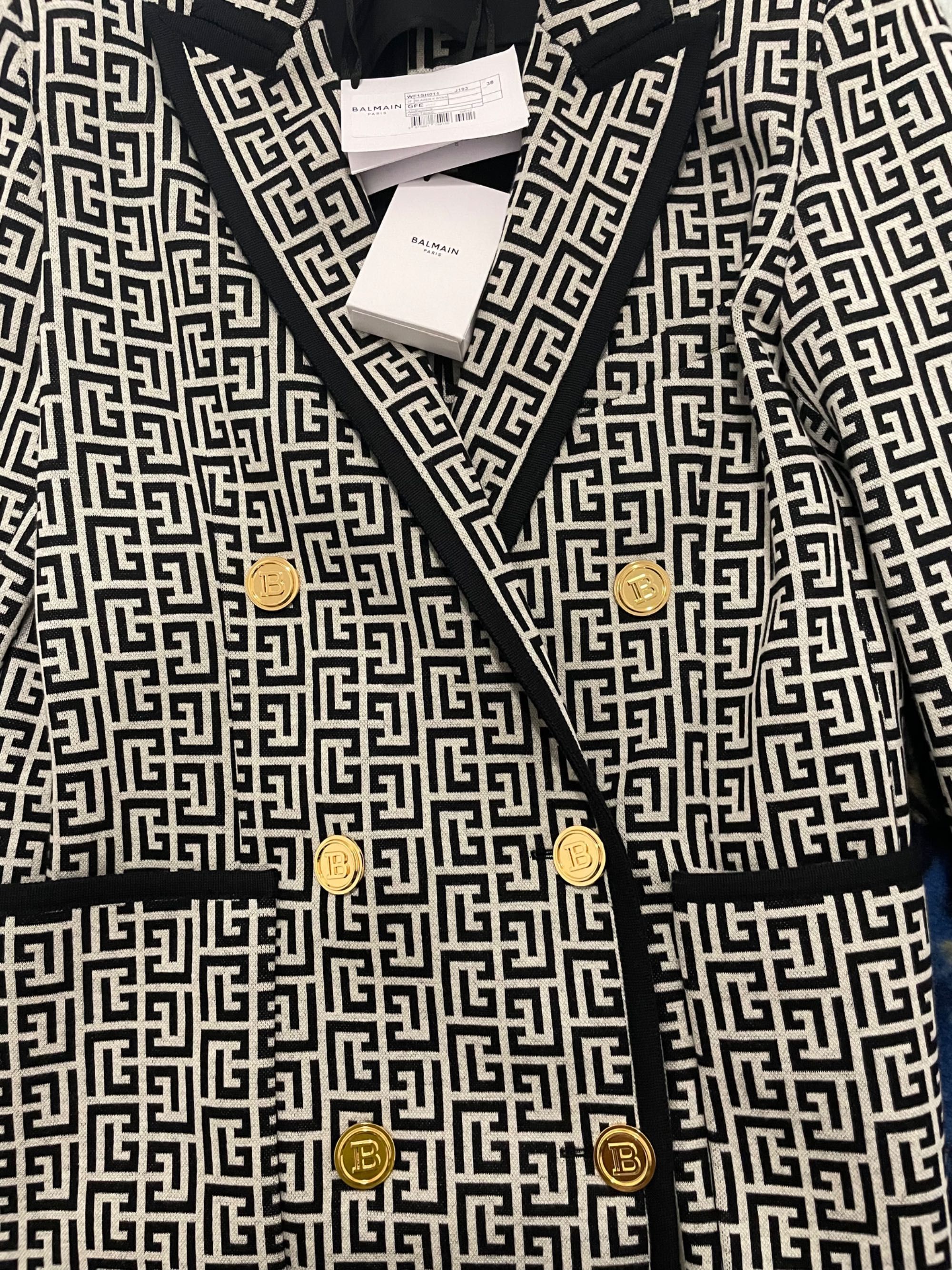 Balmain Button Monogram Blazer