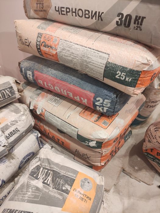 Глад, финиш, цементная гипсовая штукатурка, кафельный клей,стеклохолст