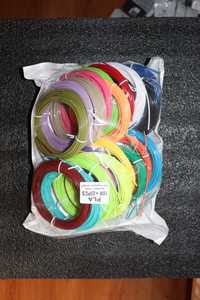 Pack 20 culori Filament PLA 1.75 x 10 Metri Imprimanta/Pen 3D