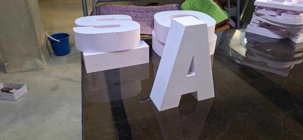 Объёмный буква Буртма харфлар