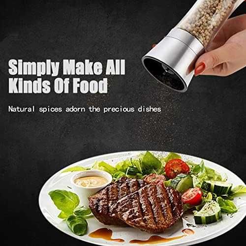 Нов Комплект мелничка за подправки сол /пипер голям капацитет за кухня