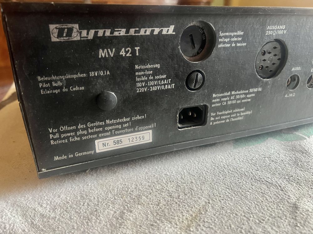 Ретро усилвател Dynacord MV 42T