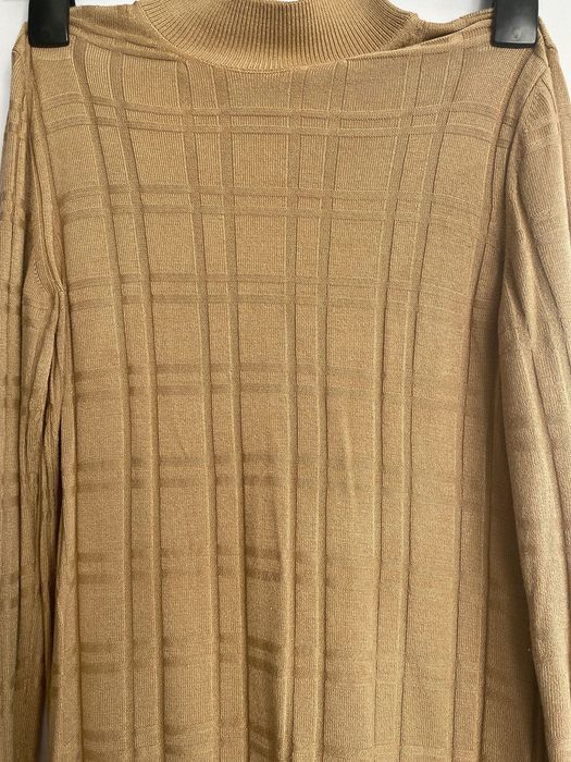 Maleta/Pulover cu gât mic/semi, bej, brand C&A, mărime S/36
