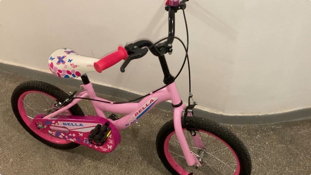 Bicicleta Roz 16'' pentru Copii - BMX