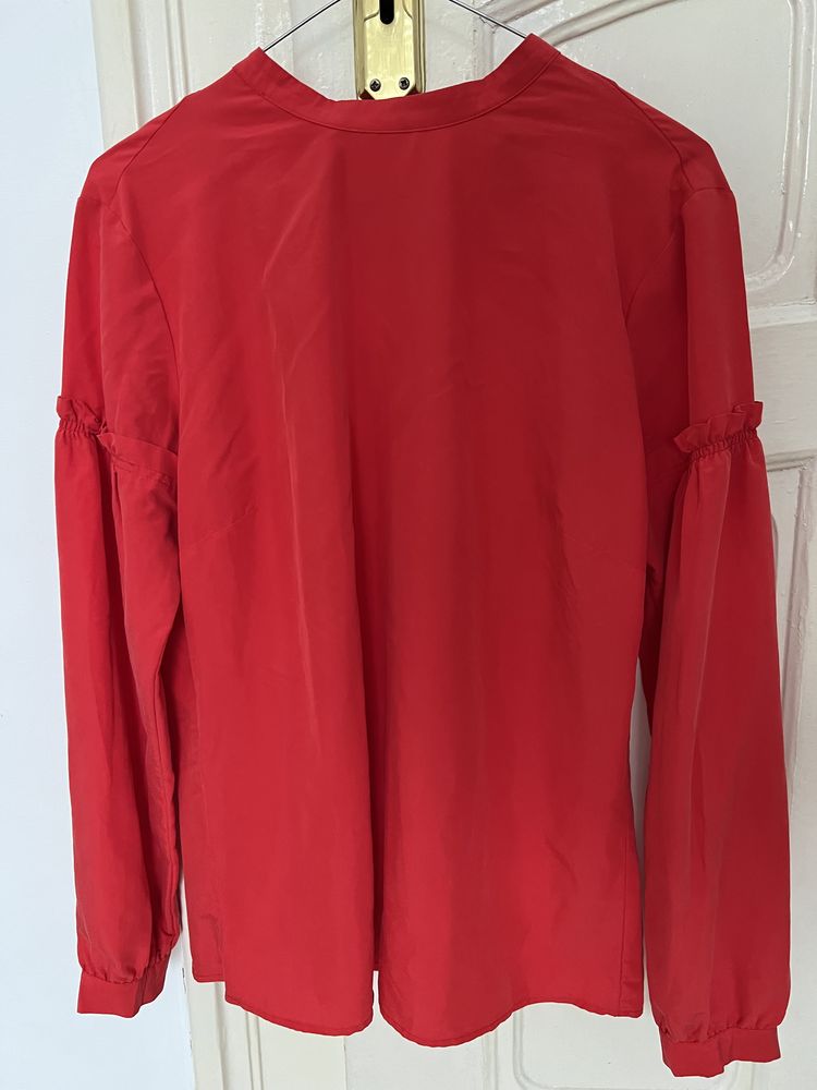 Bluza Comma, roșu coral satin