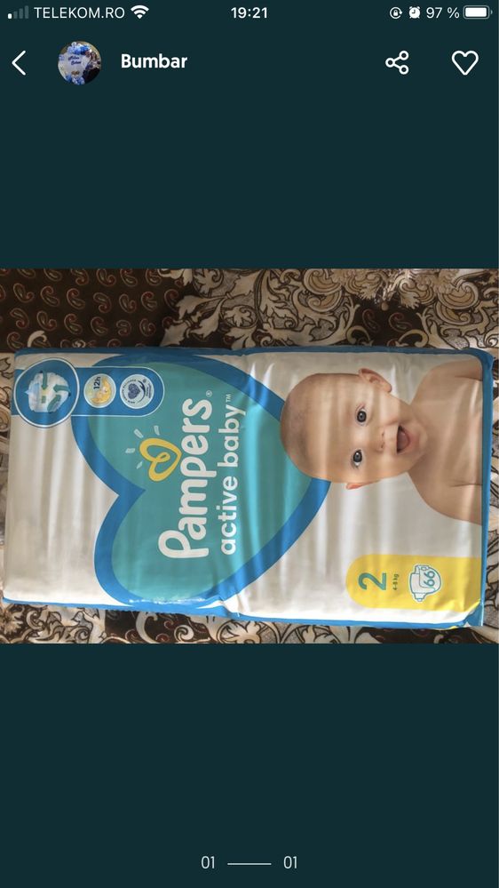 Vand pampers active baby nr 2