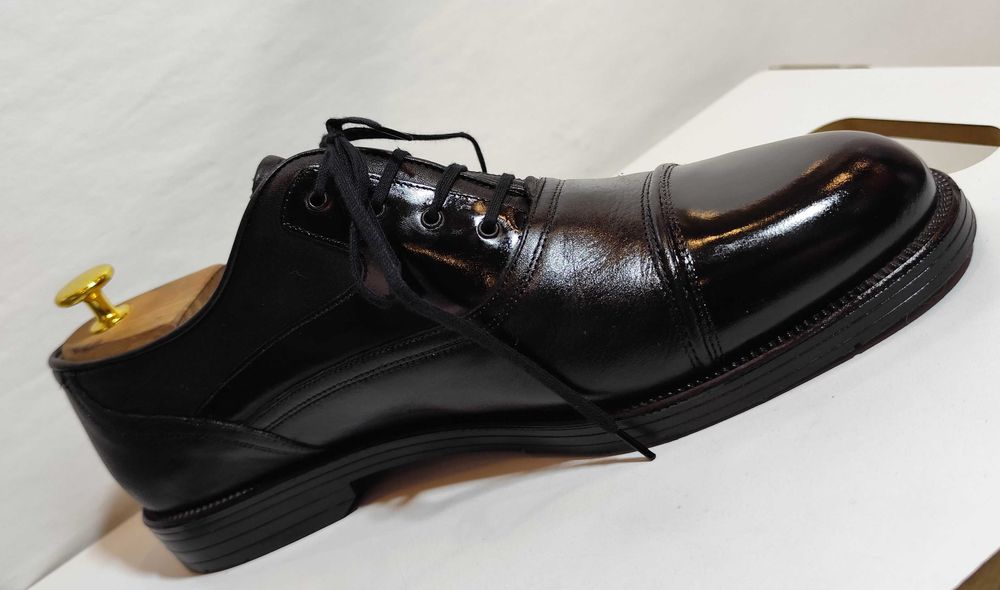 Pantofi oxford 44 cap toe Bentley piele naturala moale