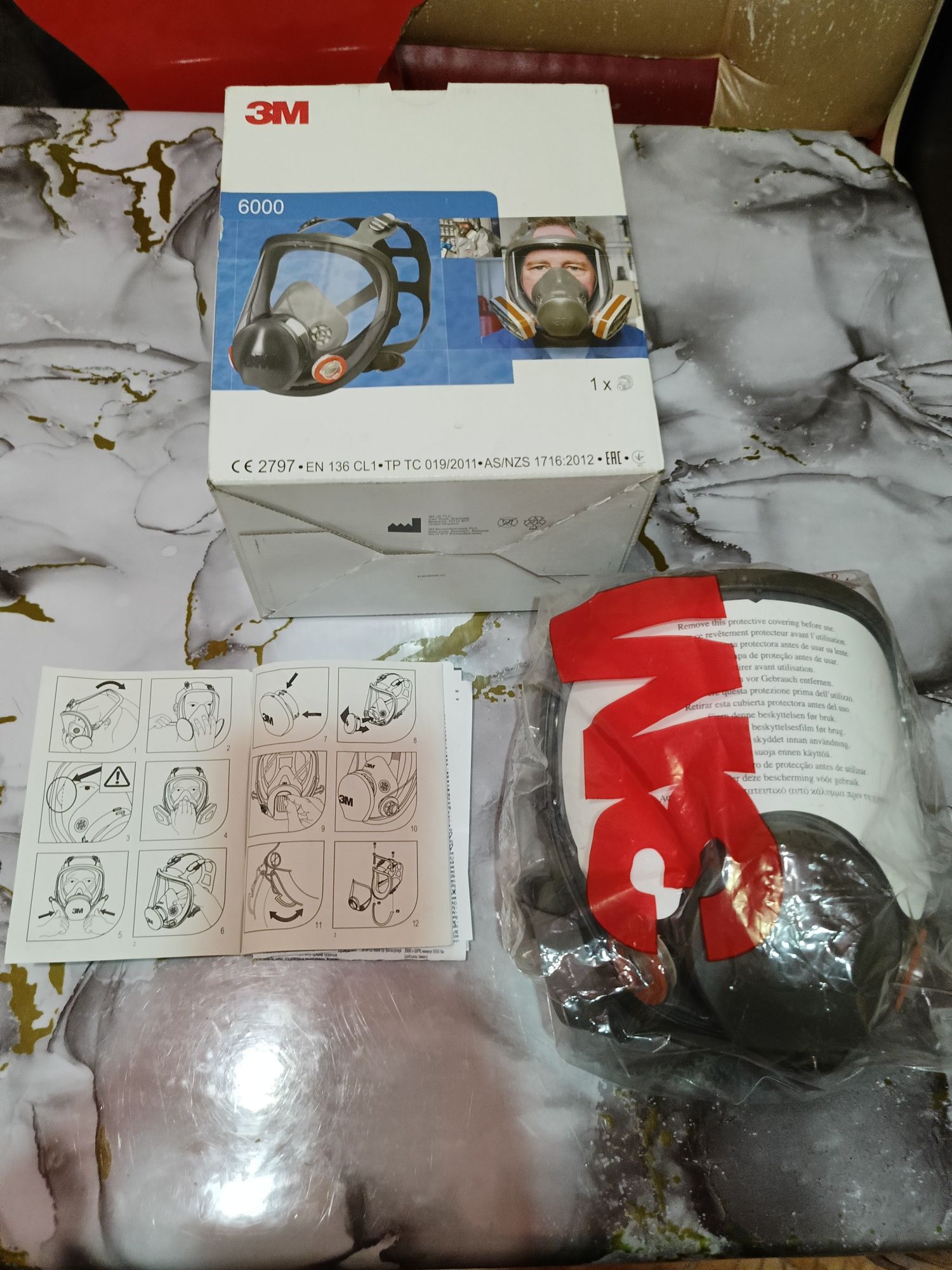 Полнолицевая маска 3М 6800 (размер M)