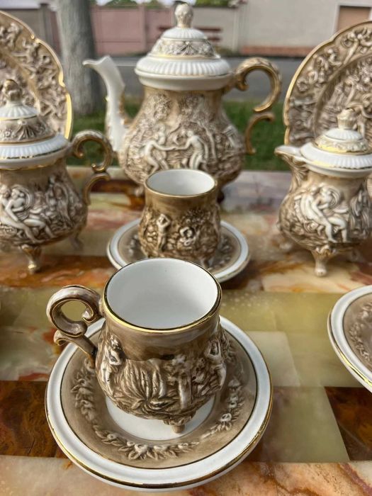 Servici CAPODIMONTE ptr  ceai/cafea -