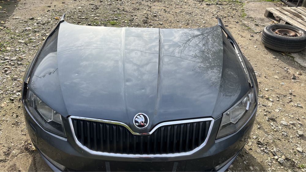 Parte fata complecta bara capota aripa far trager skoda octavia 3