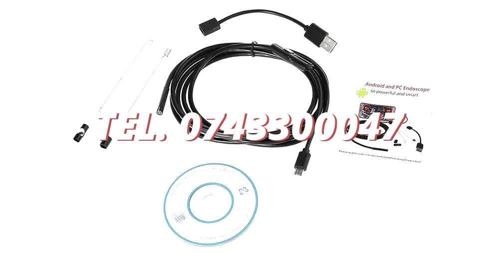 Camera Tip Endoscop 55mm 2m Pentru Android