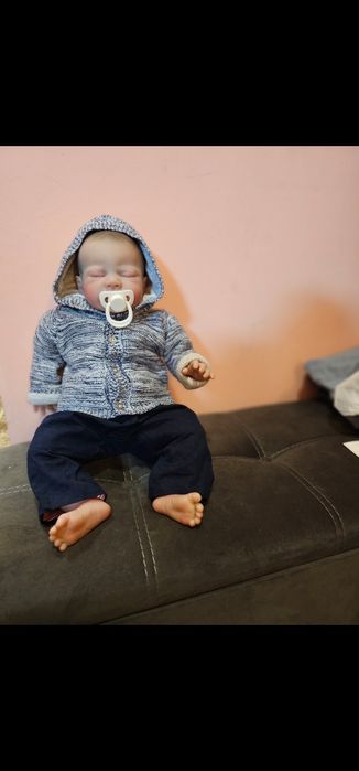 Реалистично бебе кукла 48 см Ново